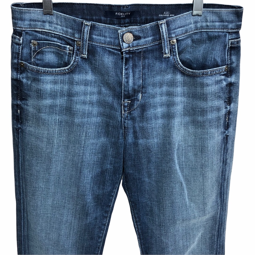 Fidelity AXL Girlfriend Jean Exile Vintage Sz 27 Medium Wash - Picture 4 of 16